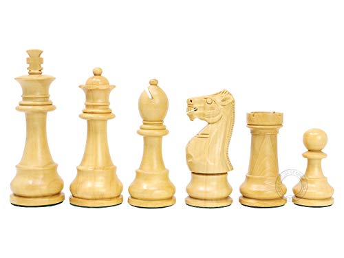 House of Chess مجموعة شطرنج فريدة من نوعها من خشب الأكاسيا الذهبي وقطع شطرنج ستانتون في بيت الشطرنج بارتفاع ملك 375 95 مم و2 ملكة إضافية مثقلة - Image 5