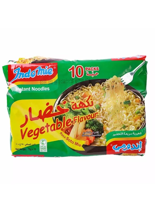 Indomie Indomie Soto Instant Noodles, Vegetable Flavour with Seasoning Powder and Sauce (Pack of 10 - 75 g Each) - Image 5