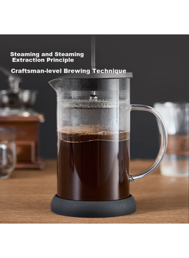 JD.com Jdjz French Press Coffee Maker Thickened Heat-Resistant Hand Drip Coffee Filter Glass Cold Brew Pot Large Capacity 700Ml - Image 3