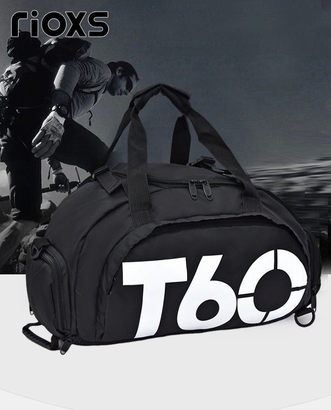 RIOXS Gym Sacks For Men Women, Roomy Gym Bag With Shoes Compartment & Wet Pocket, Unisex Versatile Duffle Bag, Personalized Travel Bags Personal Items Bag, Waterproof Protable Bag For Exercise/ Fitness/ Yoga, Sports Holdall Backpack - Image 2