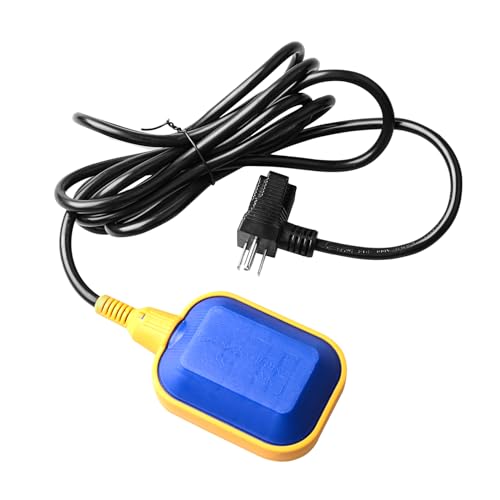 OELFFOW Sump Pump Universal Tethered Float Switch AC 15A 110~250V Piggyback Style Plug with 10 Feet Cord, Used in Sewage Pump, Water Tank, Septic Tank Pump, etc. - Image 2