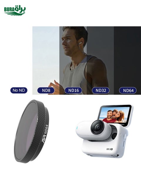For Insta360 GO 3S JUNESTAR Camera Lens Filter, Filter:ND64