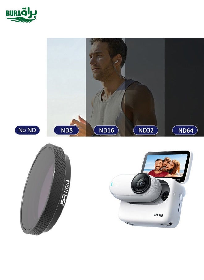BURAQ For Insta360 GO 3S JUNESTAR Camera Lens Filter, Filter:ND64  - Image 1