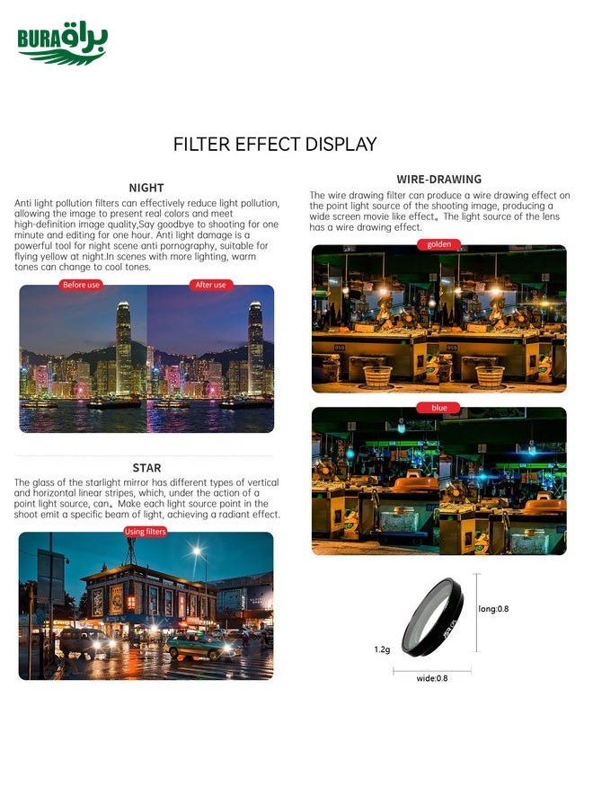 For Insta360 GO 3S JUNESTAR Camera Lens Filter, Filter:ND64