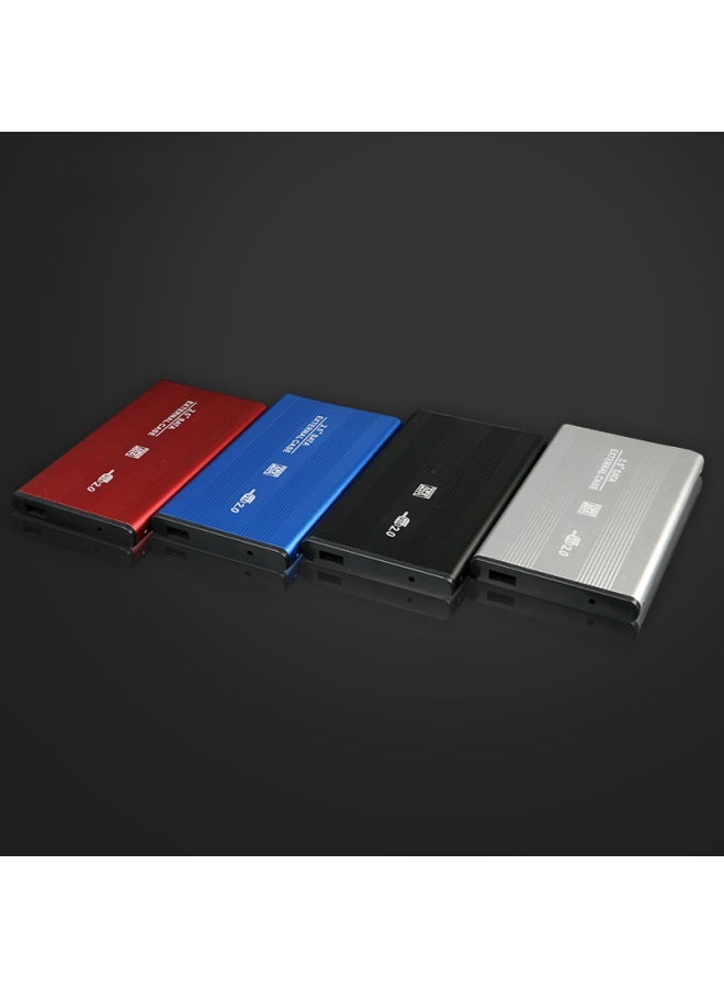 Mobile Hard Disk Box Laptop External Aluminum Alloy Shell 2.5 Inch Shell-Color:Black - Image 4