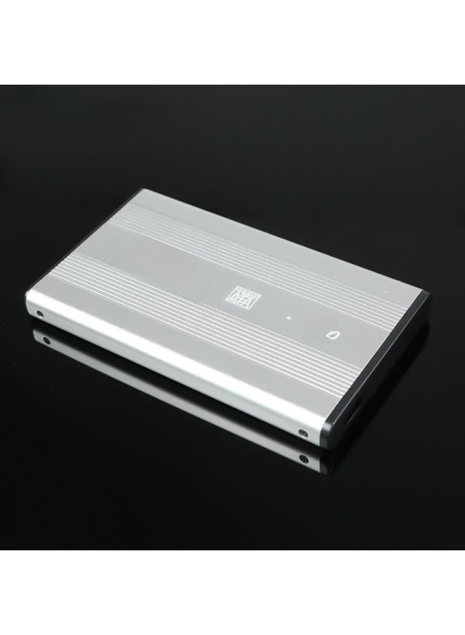Mobile Hard Disk Box Laptop External Aluminum Alloy Shell 2.5 Inch Shell-Color:Black - Image 2
