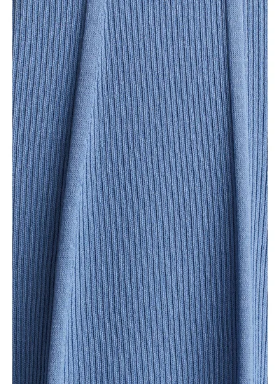 اتش اند ام Rib-knit flared-skirt dress