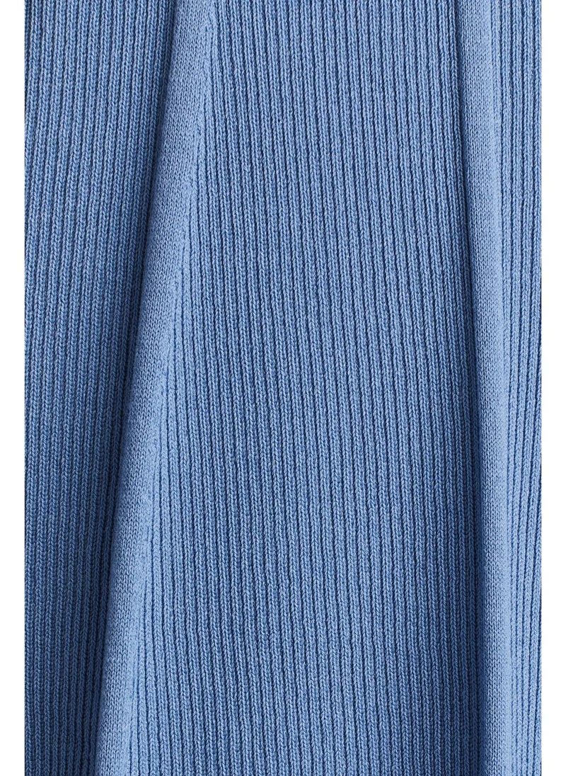 H&M Rib-knit flared-skirt dress