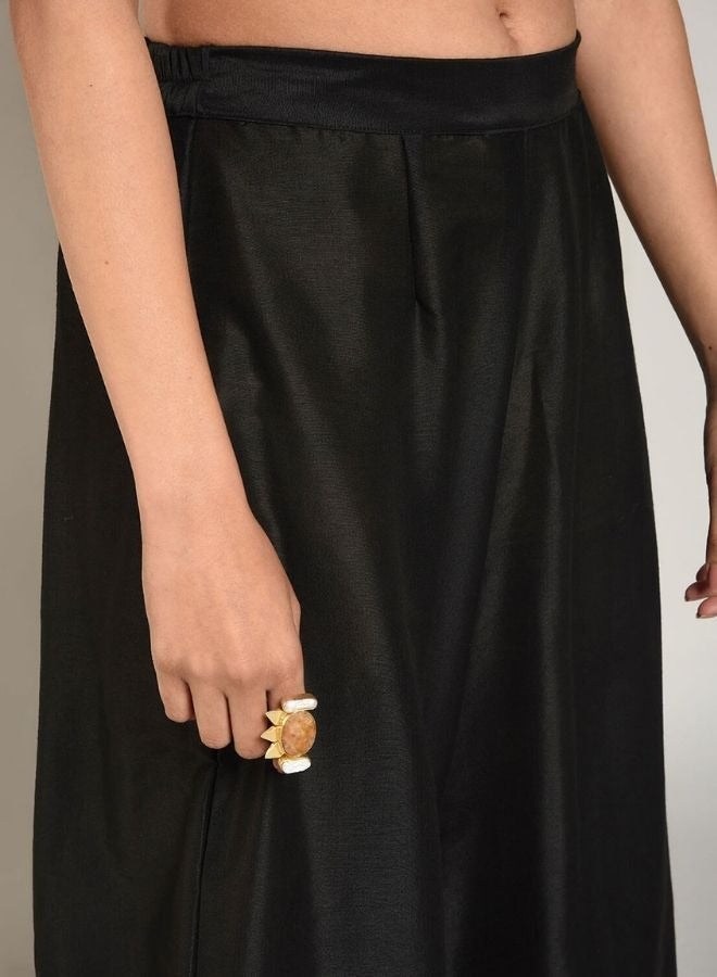 Abhishti Black Banarasi Pathani Salwar  - Image 2