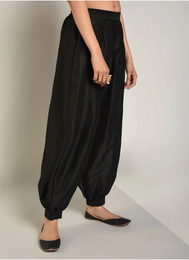 Abhishti Black Banarasi Pathani Salwar
