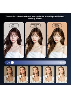 General Led Fill Light Still Life Photography Camera Flat Light Beauty Live Light Video Conference Light Soft Light-Specifications:Three-tone Lighting 11inch Square Lamp + Desktop Tripod  - Image 3