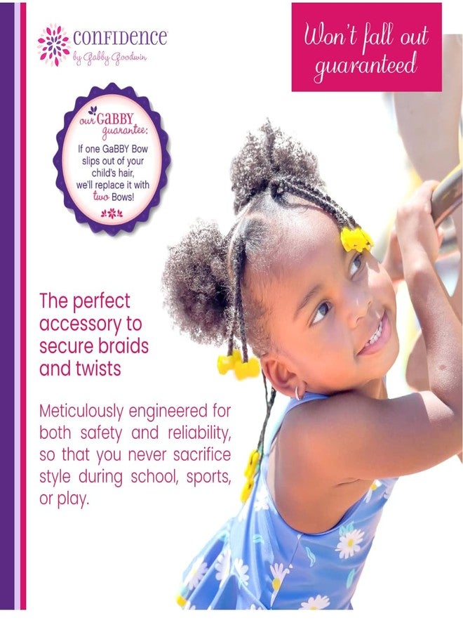 Confidence GaBBY Bows Patented Non Slip- Double Sided Snap Barrettes - 10 pack- (White) - Image 5