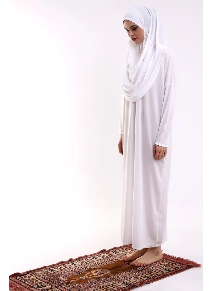 İhvan Ihvan One Piece Prayer Dress - White - 5015