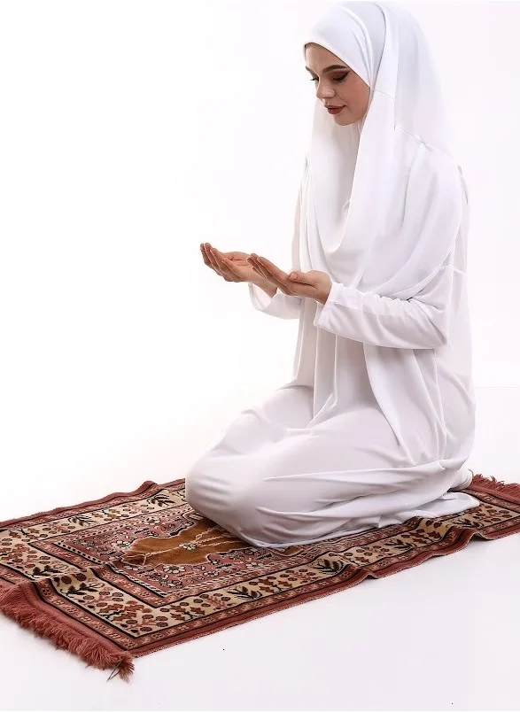 ايهفان Ihvan One Piece Prayer Dress - White - 5015