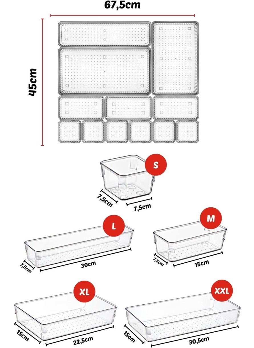 Nandy Home 12 Piece Drawer Organizer Set  - Image 2