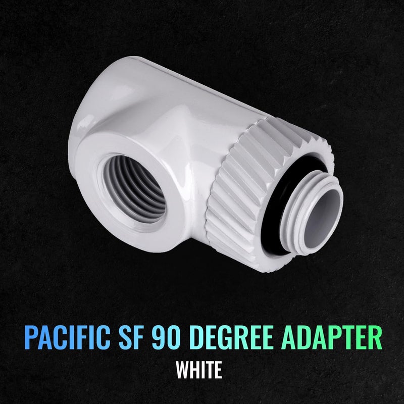 Thermaltake Pacific SF 90 Degree Adapter WhiteDIY LCSFittings CLW396CU00WTA - Image 2