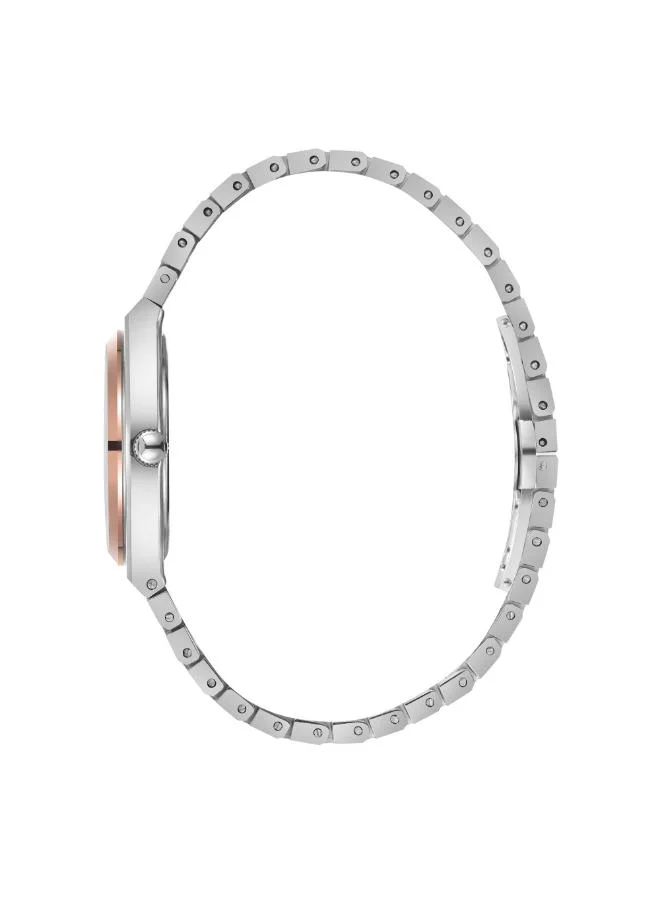 بيفرلي هيلز بولو كلوب BEVERLY HILLS POLO CLUB BP3754X.550 Women's Multi Function Display Watch & Metal Strap Silver