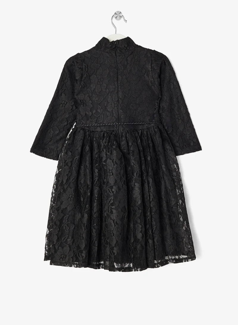 Little Golden Apple Little Lace Tassel Dress