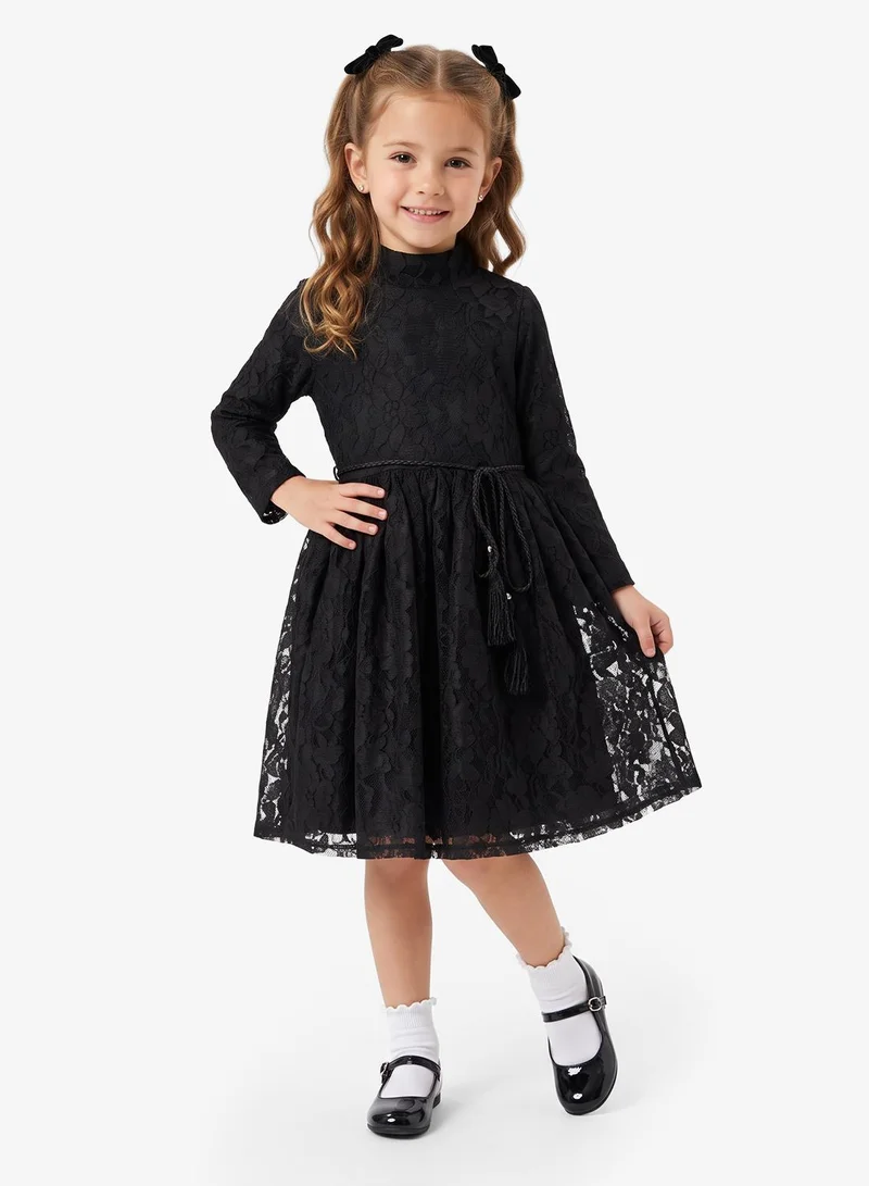 Little Golden Apple Little Lace Tassel Dress