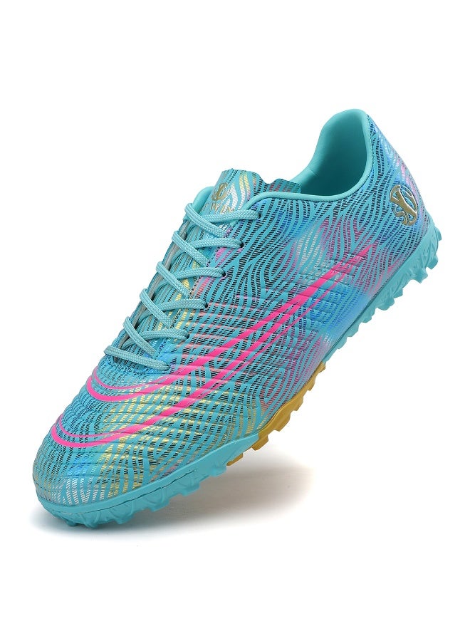 SKY WING Men's Soccer Shoes Cleats Professional High-Top Breathable Athletic Football Boots Sneakers for Outdoor Indoor - Image 1