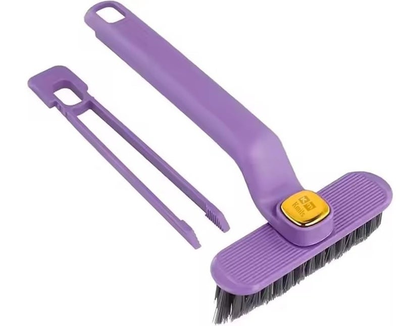 Kmils Multi-Function Bathroom Plastic Cleaning Brush,Tiles Cleaning Brush,Hard Bristle Rotating Crevice Gap Cleaning Brushes For Bathroom,Floor Cleaner Brush(Multi Colour) - Image 1