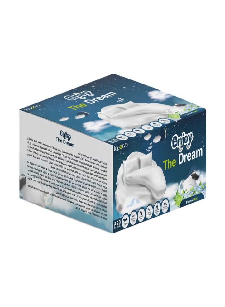 Laperva استمتع بحلم الميلاتونين، بنكهة الليمون والنعناع، 20 جرعة