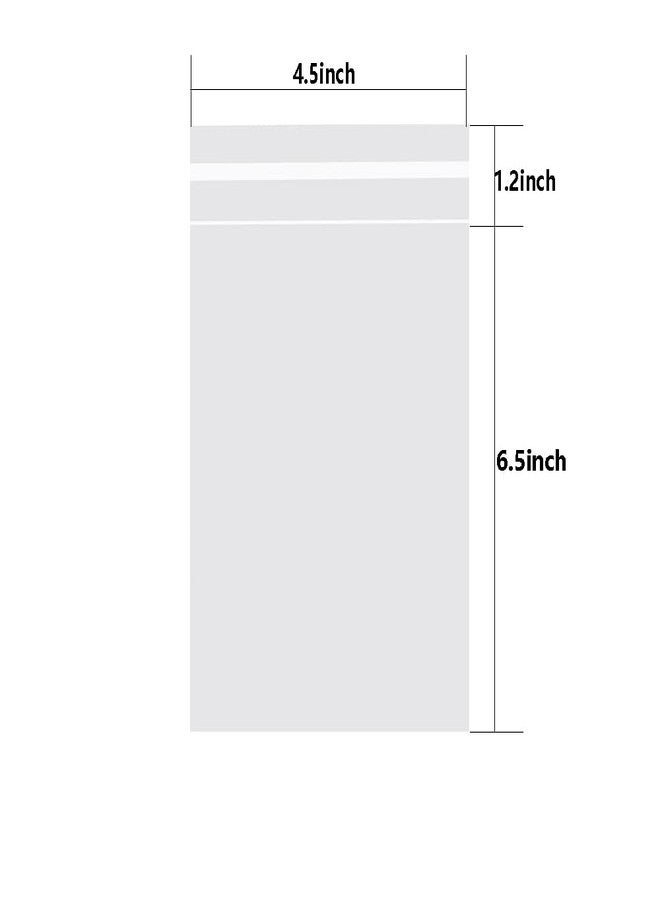 Amsthow Cellophane Bags 4½ x 6½-inch Self Sealing Cookie Cellophane Resealable Clear Treat Crystal Plastic Bags for Gift giving Candy Jewelry Crafts (100CT) - Image 2