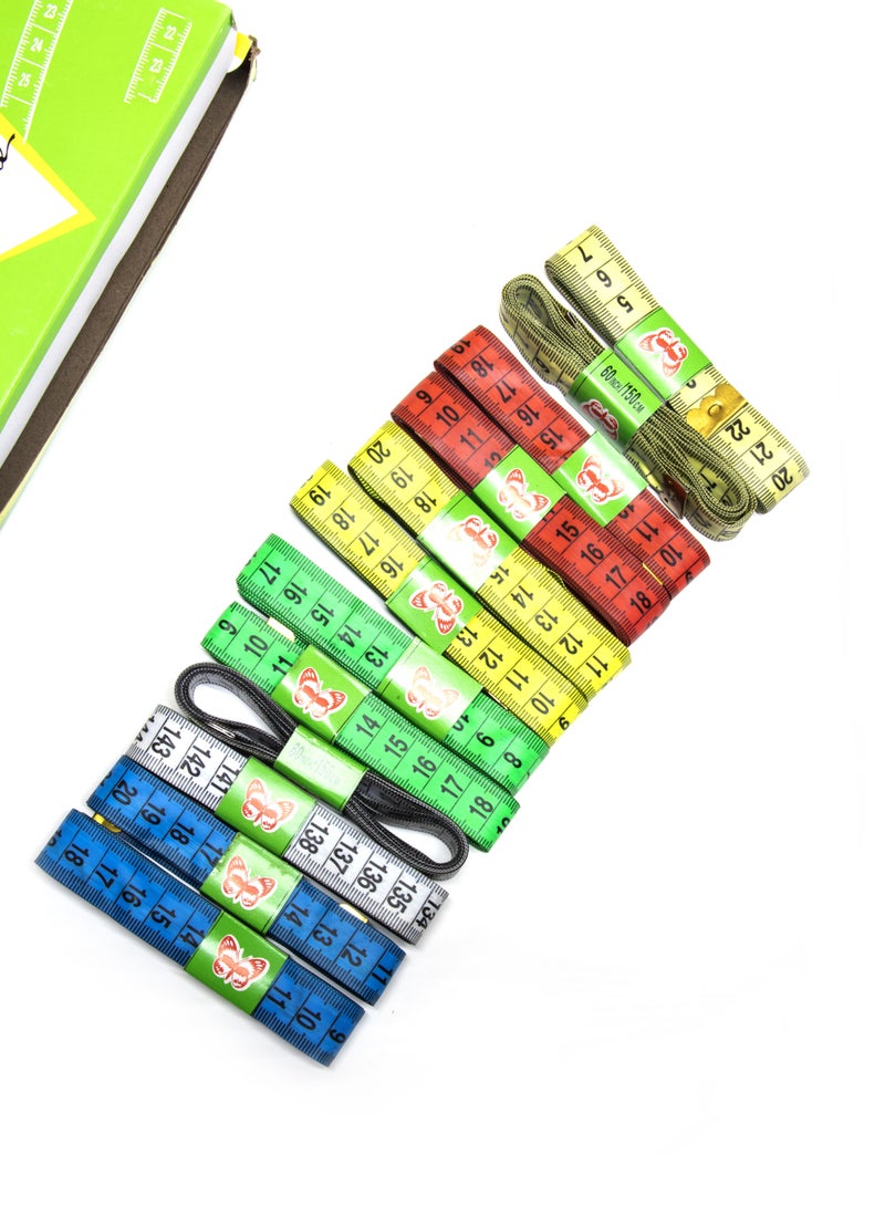 12 Pcs Double-Sided Measuring Tape, 150cm Long | Tailoring items  - Image 3