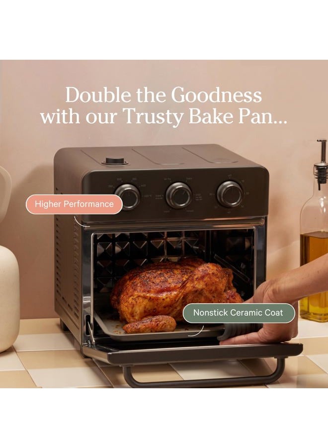 Our Place Wonder Oven Accessories Bundle - Extra Air Fryer Basket & Nonstick Ceramic-Coated Bake Pan | Oven Safe, Eco-Friendly | Blue Salt - Image 3