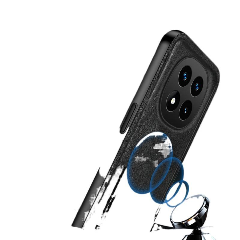 LS غطاء MagSafe لـ Redmi Note 14 مع حماية من السقوط ومغناطيس قوي مع مقاوم للصدمات مع تغطية كاملة باللون أسود مغناطيسي باللون الأسود باللون الأحمر - Image 2