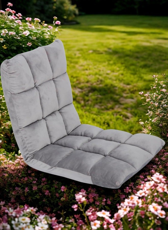 سمارت هوم كرسي أرضي مبطن ، أريكة أرضية قابلة للطي - كرسي أرضي قابل للطي فخم مبطن ومريح وناعم الملمس ، للمنزل - التخييم - الحديقة - Image 3