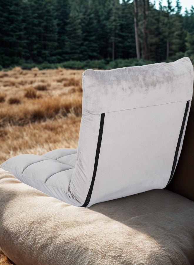 سمارت هوم كرسي أرضي مبطن ، أريكة أرضية قابلة للطي - كرسي أرضي قابل للطي فخم مبطن ومريح وناعم الملمس ، للمنزل - التخييم - الحديقة - Image 5