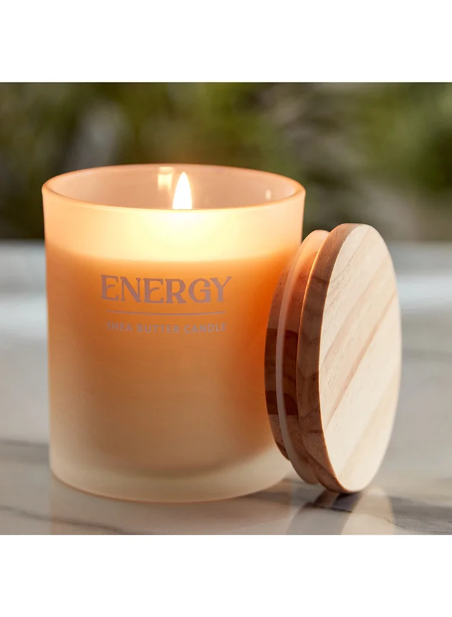 هوم بوكس Nourish Energy Jar Candle with Wooden Lid 206 g
