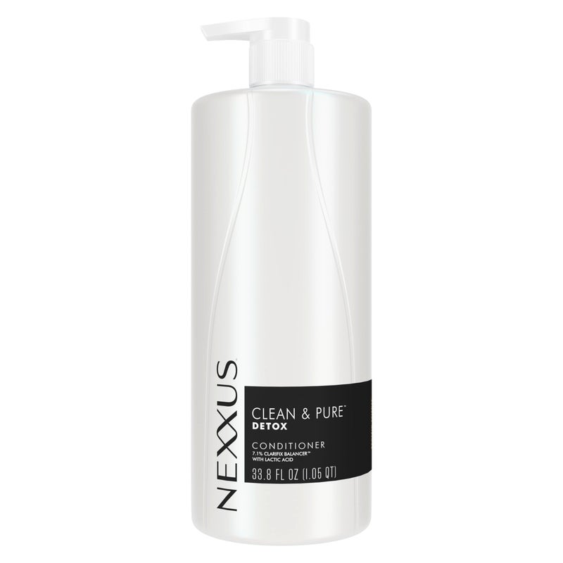 Nexxus Clean and Pure Conditioner, With ProteinFusion, Nourished Hair Care Silicone, Dye And Paraben Free 33.8 oz - Image 1