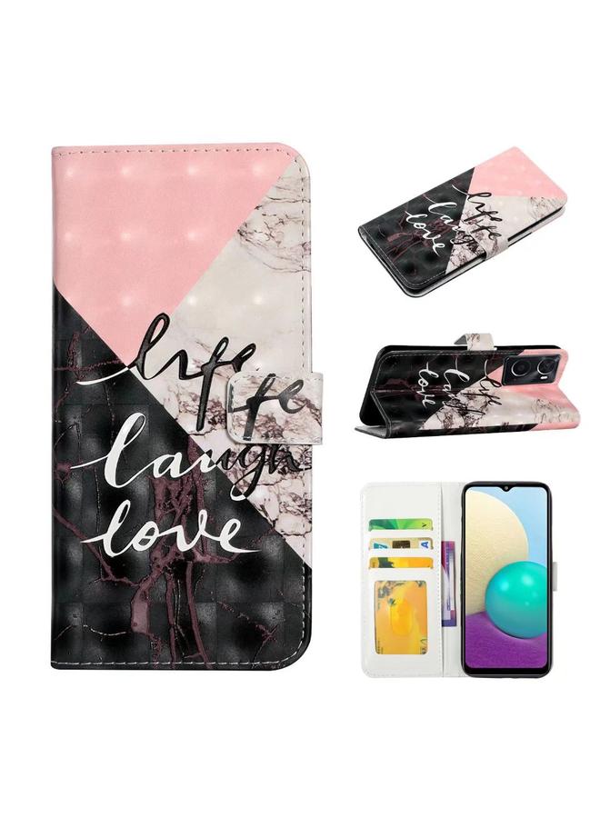 S-TOP Case For OPPO A36 / A76 / A96 Oil Embossed 3D Drawing Leather Phone Case - Image 1