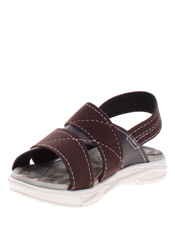 موليكينهو صنادل أطفال أولاد موليكينيو بحزام خلفي لون قهوة | صنع في البرازيل