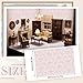 Flutesan 12 Pcs Miniature Dollhouse Wallpaper and Flooring Peel and Stick Mini DIY Self Adhesive Dollhouse Accessories 827 x 1169 Inch Vintage Pink - Image 4