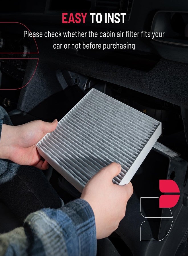 BDFHYK CF10285 Cabin Air Filter w/Activated Carbon Replacement for Toyota, Jaguar, Land Rover, Lexus, Scion, Subaru, Camry, Corolla, Highlander, ES300h, GS350 - Image 4