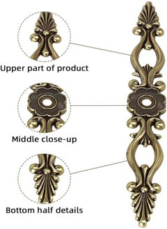 HASTHIP HASTHIP® Traditional Antique Brass Cupboard Cabinet Drawer Door Pull Handle Wardrobe Handle 191mm  - Image 3