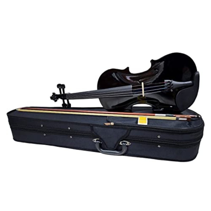 Coloured Violin 4/4 Full Size High Grade Solid Wood with Hardcase, Rosin, Bow, Extra Set String - Image 4