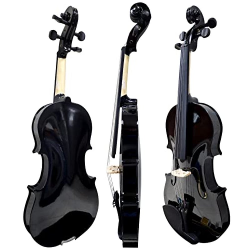 Coloured Violin 4/4 Full Size High Grade Solid Wood with Hardcase, Rosin, Bow, Extra Set String - Image 5