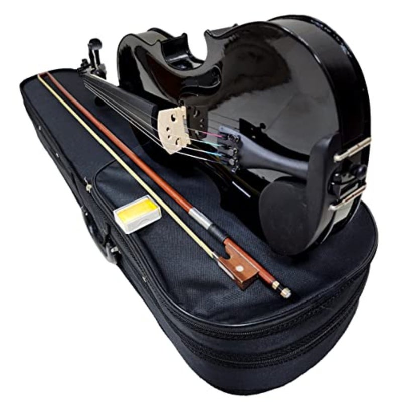 Coloured Violin 4/4 Full Size High Grade Solid Wood with Hardcase, Rosin, Bow, Extra Set String - Image 2