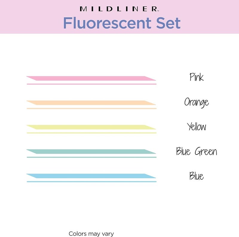 Zebra Pen MILDLINER HIGHLTR DBL FLOU 5PK - Image 3