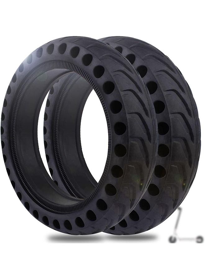 2 Pieces Solid Tyre Compatible with 8.5'' Electric Scooter - 8 1/2 X 2 Spare Solid Tires  Scooter Tires Acessories for the Xiaomi M365 / Mi Pro 2 / Cecotec And All 8.5 -Inch Scooter - Image 1