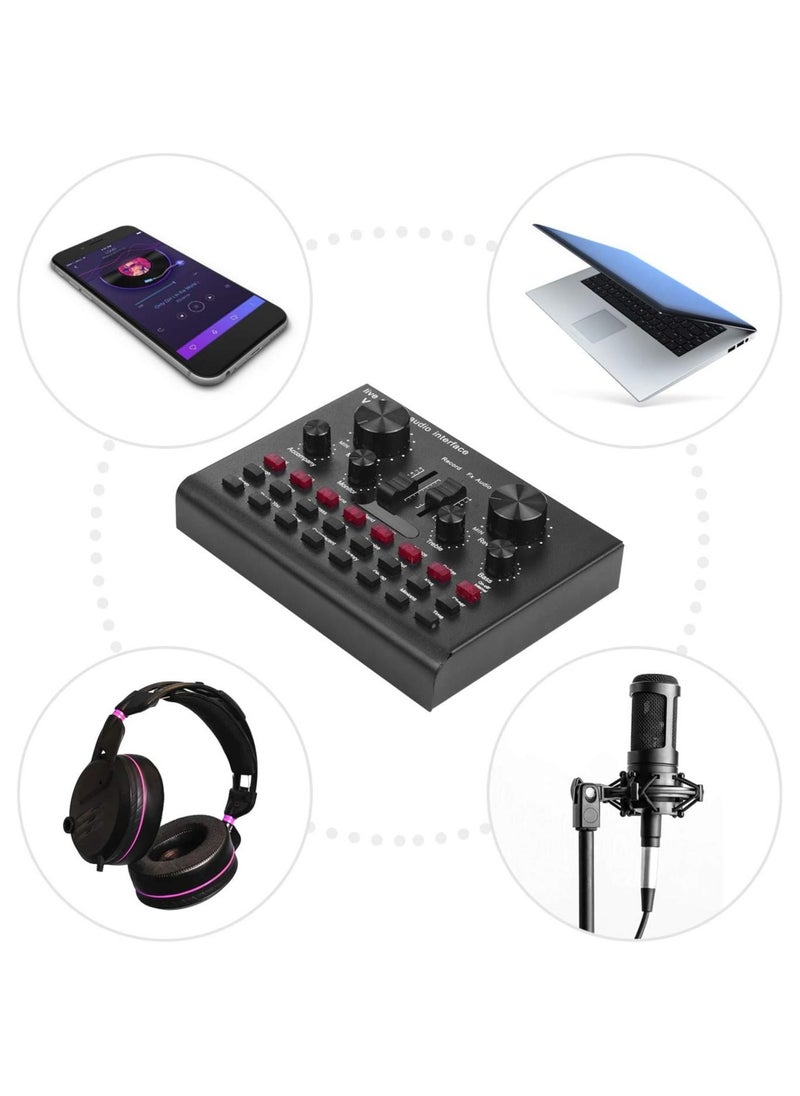 ELTRAZONE V8S Sound Card Live Drive Free Rechargeable Sound Card English Version  - Image 2