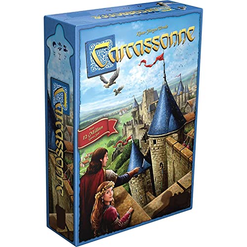 Awestuffs Family Board Games for Adults and Kids - Ages 8 and up, 2 to 8 Players (Carcassonne) - Image 1