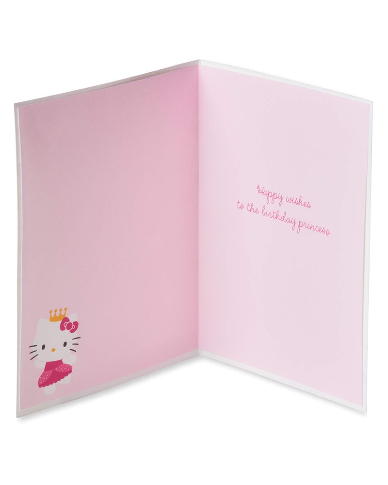 Papyrus Hello Kitty Birthday Card for Girl (Birthday Princess) - Image 2