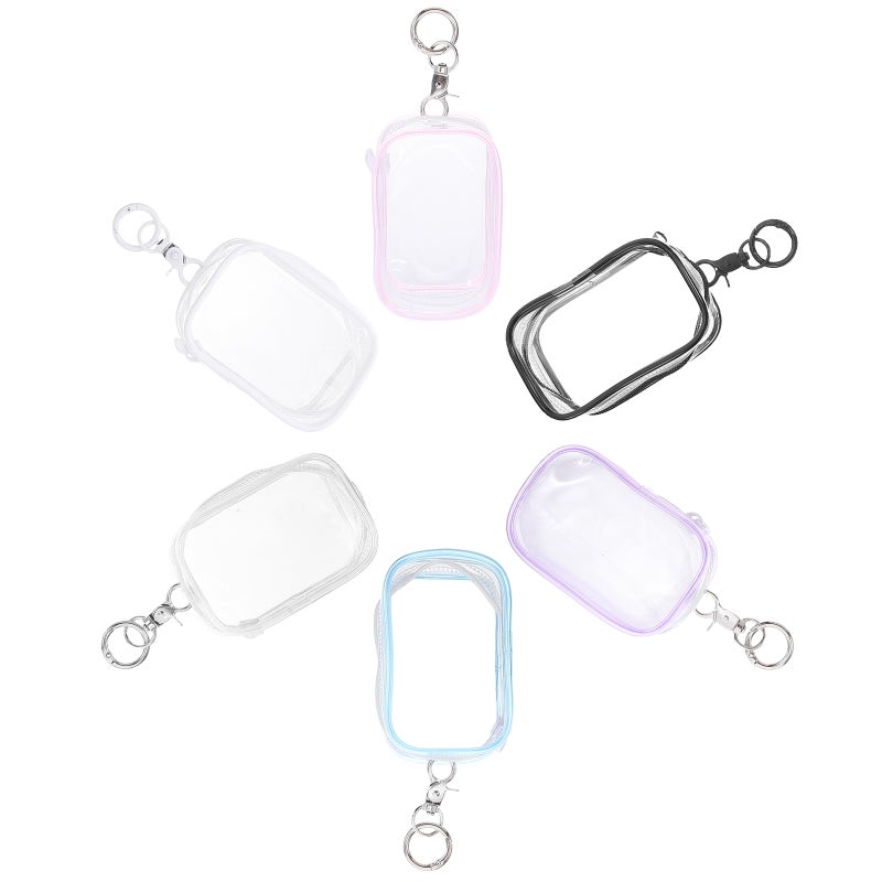 6pcs Display Bag For Dolls Collectibles: Protective Case Clear Figure Keychain Zipper Pouch Rectangular Toy Storage Box For Kids - Image 5