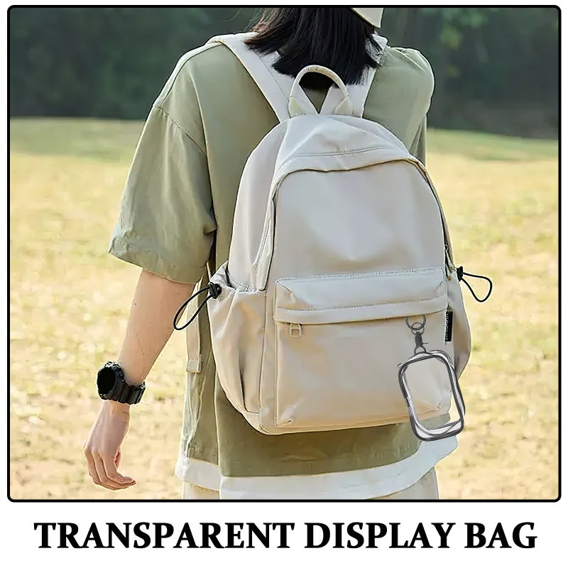 6pcs Display Bag For Dolls Collectibles: Protective Case Clear Figure Keychain Zipper Pouch Rectangular Toy Storage Box For Kids - Image 2