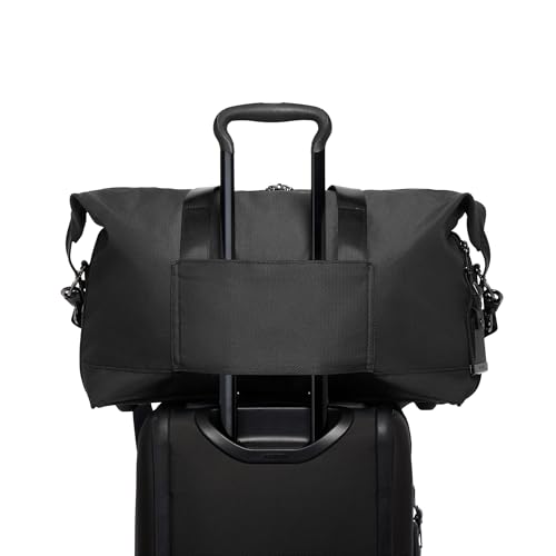 TUMI Alpha Double Expansion Travel Satchel - Business Duffel Bag for Men & Women - Weekend Travel Bag with Shoulder Strap - Reflective TUMI Jacquard - Image 4